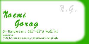 noemi gorog business card